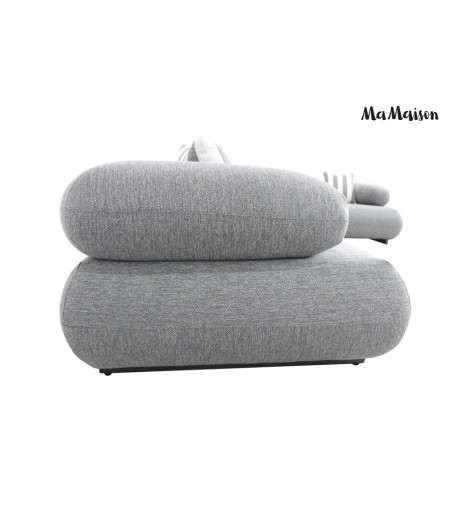 MaMaison sofa narożna ogrodowa ALEXANDER  4 szara (poduszki i pokrowiec w zestawie)
