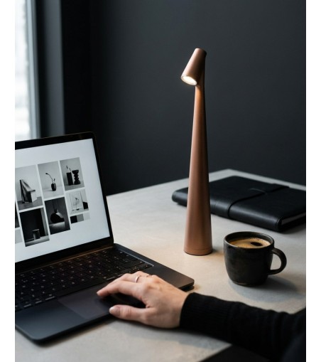 Lampka biurkowa / ogrodowa SHP SLIM       brązowa