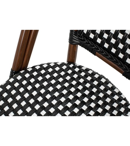 Zestaw 2 krzeseł ogrodowych CAFE PARIS    ARM brązowy rattan
