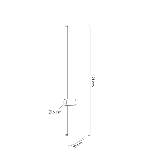 MOOSEE zestaw 2 lamp ściennych OMBRE 120  czarny