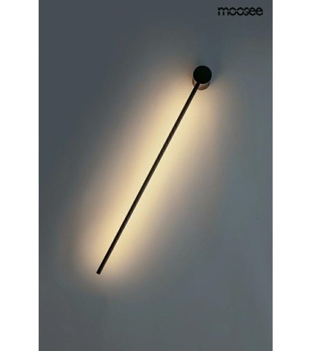 MOOSEE zestaw 2 lamp ściennych OMBRE 60   czarny