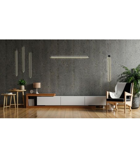 MOOSEE zestaw 2 lamp ściennych OMBRE 60   czarny