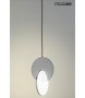 MOOSEE zestaw 2 lamp wiszących DISCO      srebrny