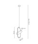 MOOSEE zestaw 2 lamp wiszących SPINNER    19 złoty
