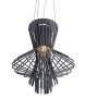 MOOSEE lampa wisząca STRAW szara