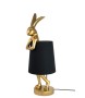 KARE lampa stołowa RABBIT 68 cm  złota / czarna