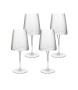 KARE komplet 4 kieliszków do wina RIFFLE  760 ml