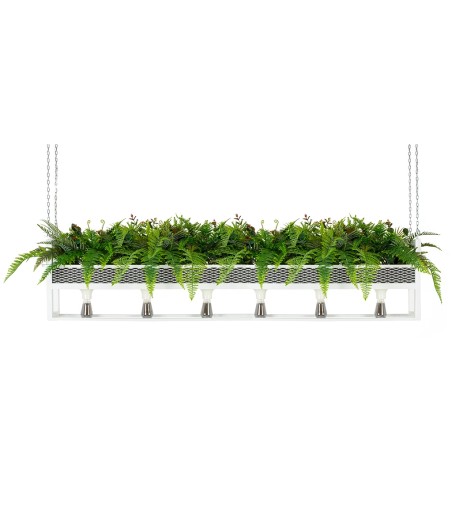 MOOSEE lampa wisząca / kwietnik SEMIRA    180 INDUSTRIAL biała
