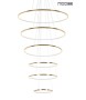 MOOSEE lampa wisząca RING SLIM XL złota