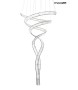 MOOSEE lampa wisząca WAVE CORDON 2B chrom