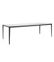 Stół SLIM 240x100 biały, czarny -         ceramiczny marmur, aluminium