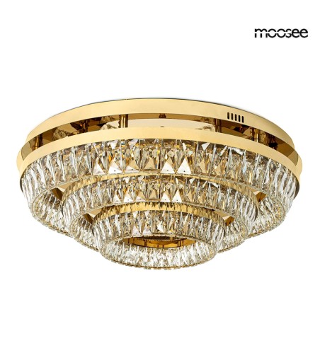 MOOSEE lampa sufitowa / plafon SAVOY 3    złota
