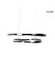 MOOSEE lampa wisząca ANILLO 2 czarny      chrom