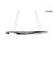 MOOSEE lampa wisząca ANILLO 120 czarny    chrom