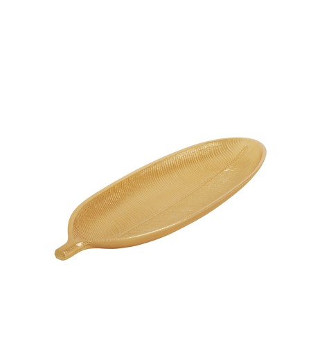 Taca dekoracyjna SHP LEAF złota