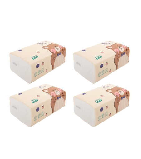 Zestaw 4 opakowań chusteczek 4-warstwowe  SHP SOFT 4
