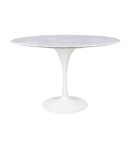 Stół TULIP MARBLE 120 CARRARA biały -     marmur, metal