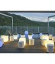 NEW GARDEN lampa ogrodowa CUBY 53 SOLAR & BATTERY biała