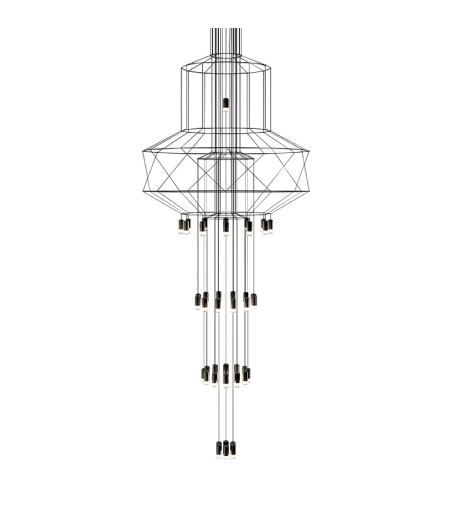 MOOSEE lampa wisząca FLUSSO 43 GRANDE     czarna