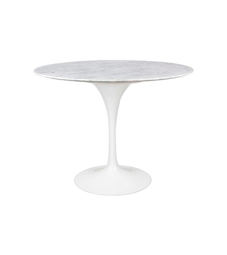 Stół TULIP MARBLE 100 CARRARA biały -     marmur, metal