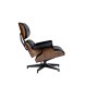 Fotel LOUNGE HM PREMIUM SZEROKI czarny - orzech