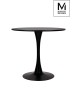 MODESTO stół TULIP FI 80 czarny - MDF, podstawa metalowa