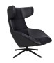 Fotel obrotowy VITA VELVET czarny PU