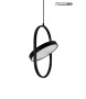 MOOSEE lampa wisząca SPINNER 19 czarna