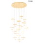 MOOSEE lampa wisząca LEAFS DISC złota