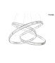 MOOSEE lampa wisząca WAVE 130 chrom