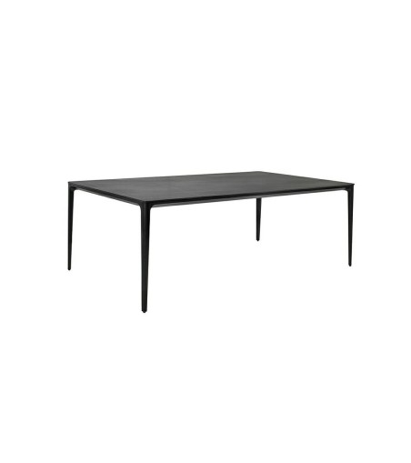Stół SLIM 180x90 czarny - ceramiczny      marmur, aluminium
