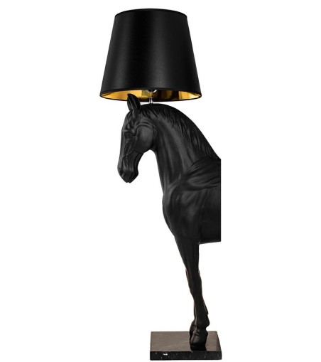 MOOSEE lampa podłogowa KOŃ HORSE STAND    S czarna - włókno szklane
