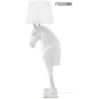 MOOSEE lampa podłogowa KOŃ HORSE STAND    M biała - włókno szklane