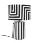 KARE lampa stołowa STRISCE 44 cm          biało-czarna