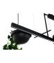 MOOSEE lampa wisząca PLANT LINE czarna