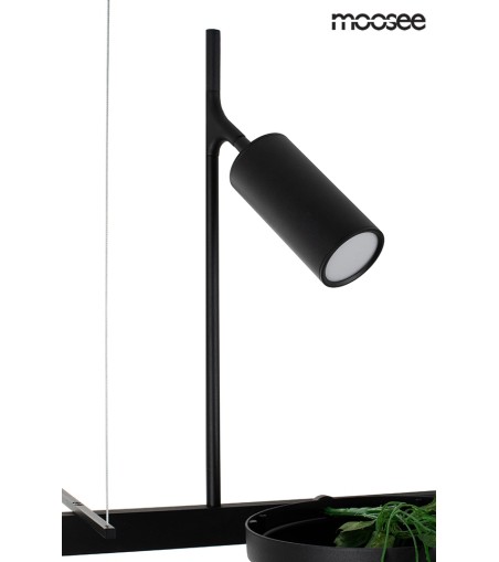 MOOSEE lampa wisząca PLANT LINE czarna