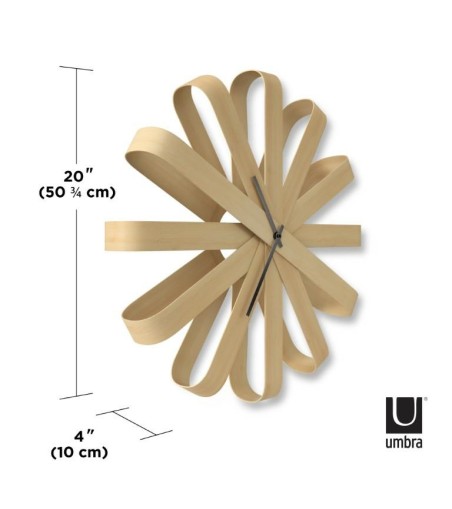 UMBRA zegar RIBBONWOOD  -natural