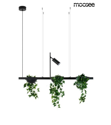 MOOSEE lampa wisząca PLANT LINE czarna