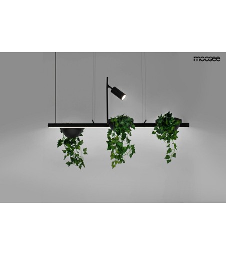 MOOSEE lampa wisząca PLANT LINE czarna