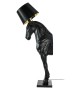 MOOSEE lampa podłogowa KOŃ HORSE STAND    M czarna - włókno szklane