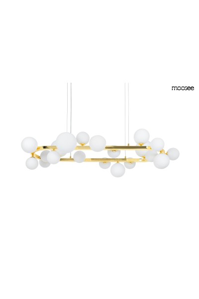 MOOSEE lampa wisząca ALURE OVAL 120       złota/mleczna