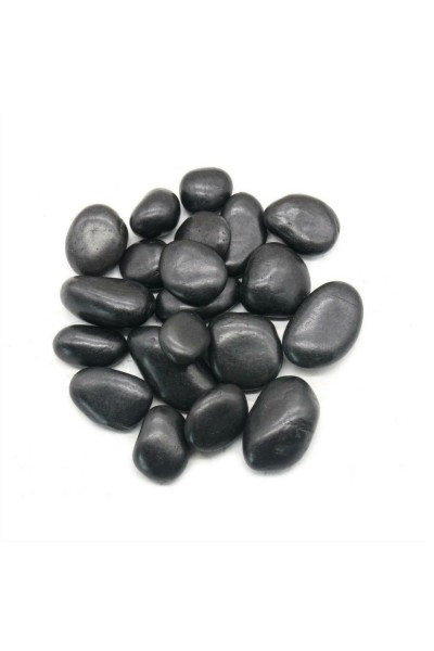Kamień OTOCZAK 5-8 cm 5 kg polerowany     czarny