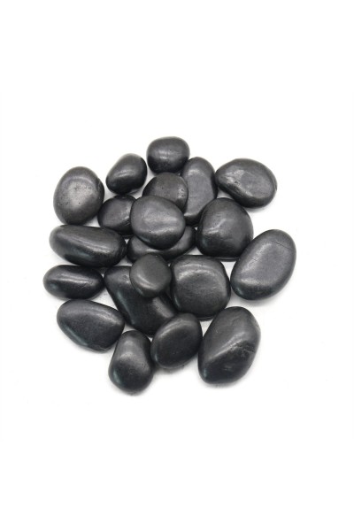 Kamień OTOCZAK 3-5 cm 10 kg polerowany    czarny