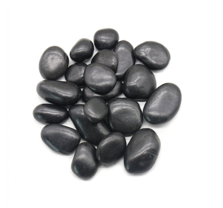 Kamień OTOCZAK 3-5 cm 10 kg polerowany    czarny