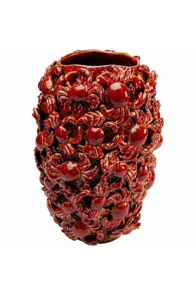 KARE wazon dekoracyjny CRABS 39 cm        czerwony