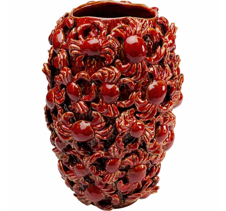 KARE wazon dekoracyjny CRABS 39 cm        czerwony