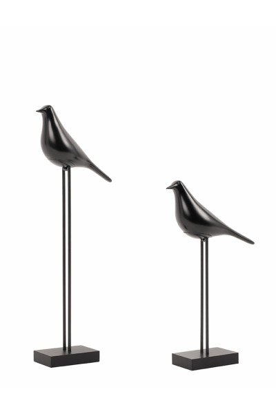 Zestaw 2 dekoracji SHP BIRDY czarna