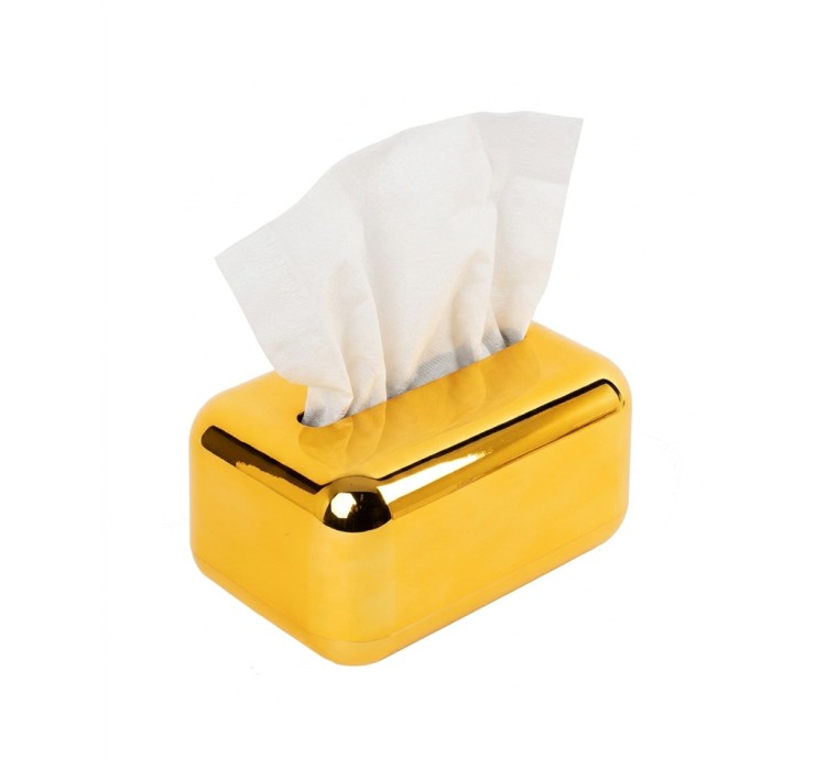 Pojemnik na chusteczki SHP GOLDEN złoty