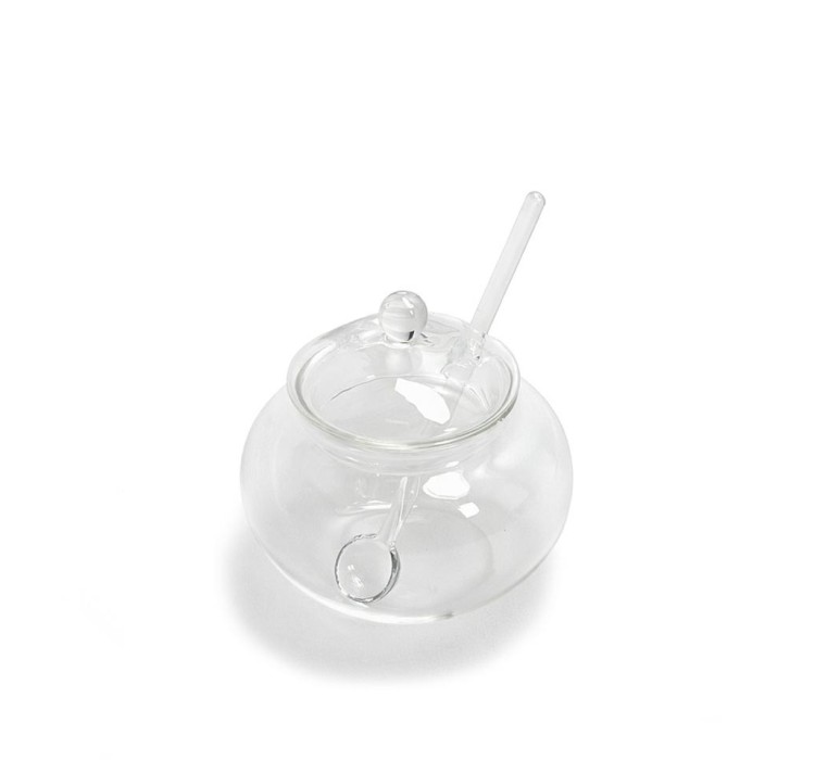 Mini cukiernica z łyżeczką SHP JAR        transparentna