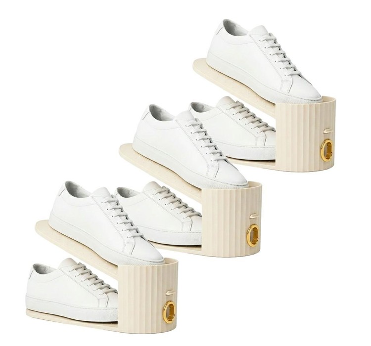 Zestaw 3 wkładek do szafy na buty SHP     EASY beżowy